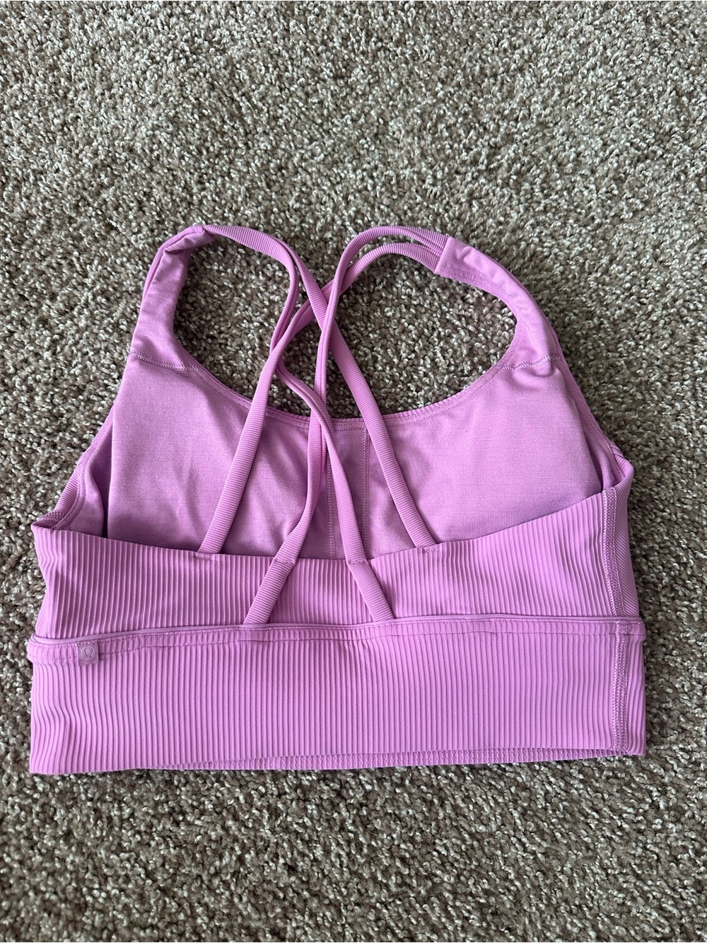 Lululemon longline energy bra *ribbed* - Picture 2 of 3